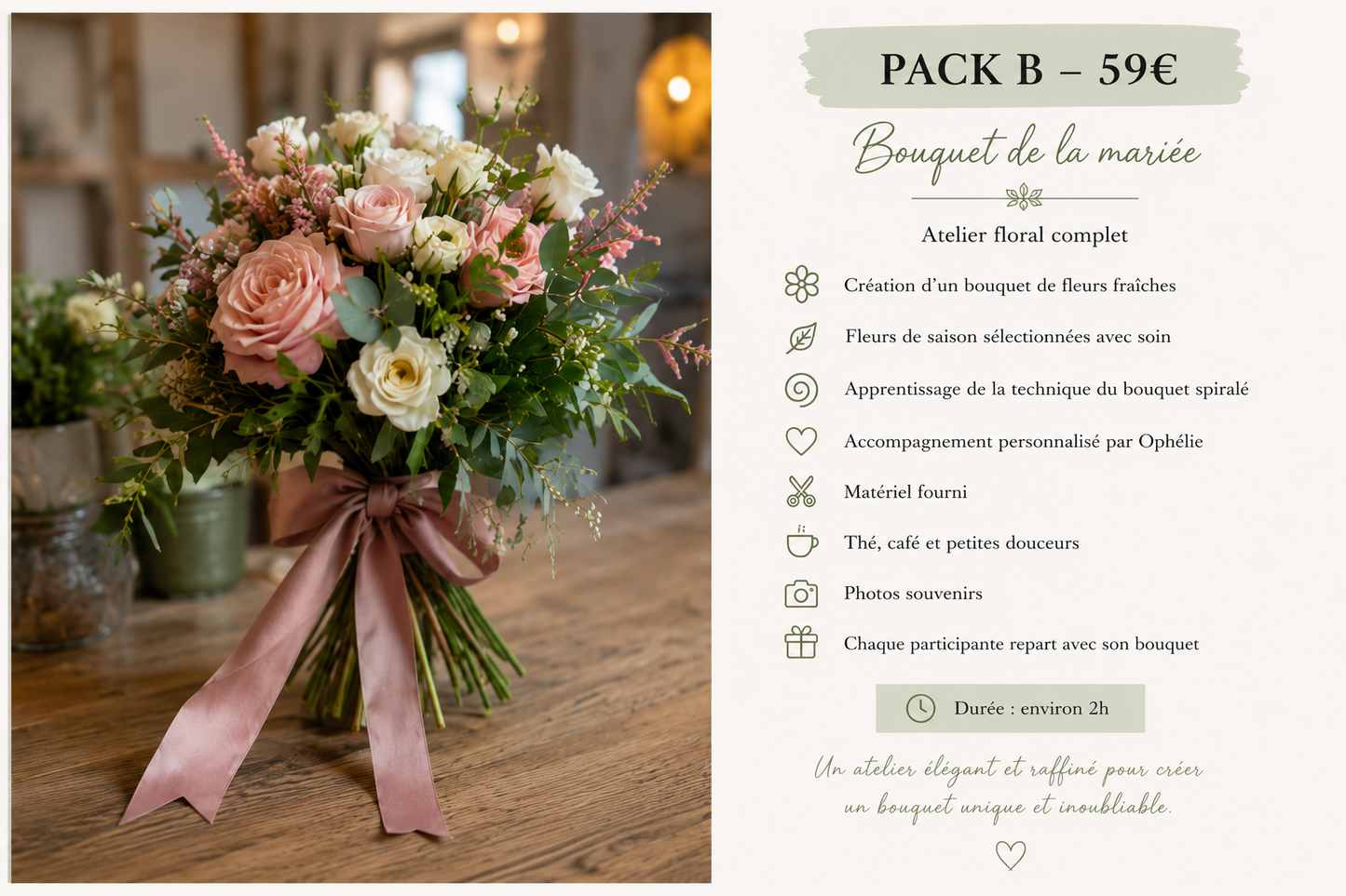 Enterement de vie de jeune fille - Bouquet de Mariée