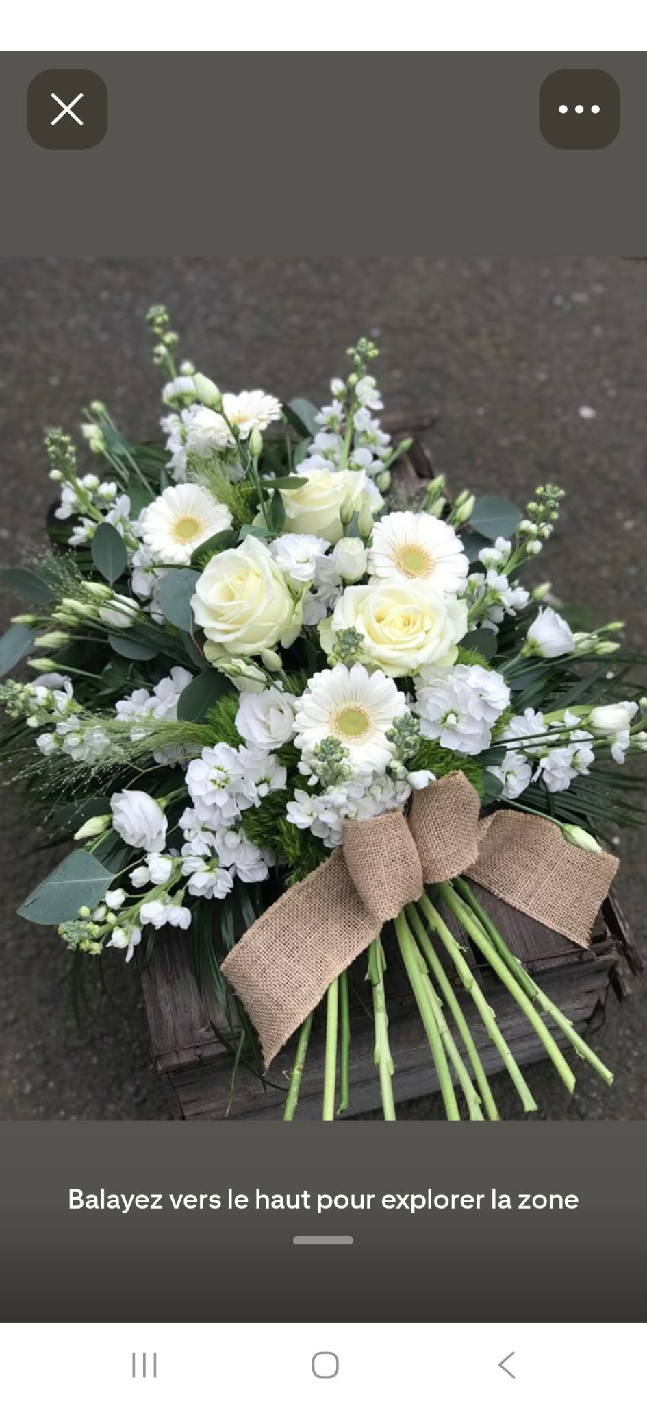 Hommage floral personnalisé