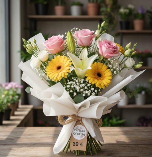Bouquet : l'éclat doux